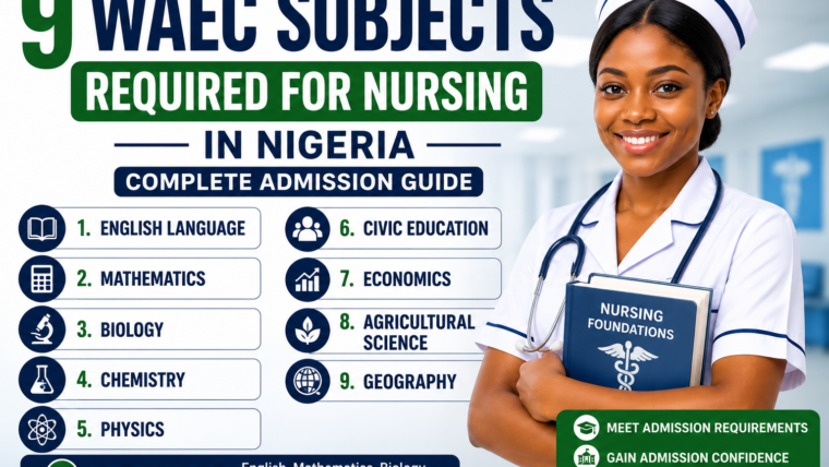 9 WAEC Subjects Required for Nursing in Nigeria (Complete Admission Guide)