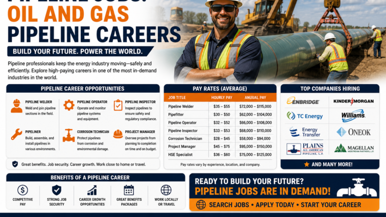 Pipeline Jobs: Oil And Gas Pipeline Careers, Pay Rates, And Top Companies Hiring