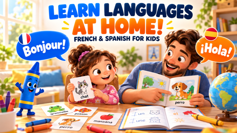 Teaching Your Child a Second Language at Home: Simple Activities in French and Spanish for Beginners